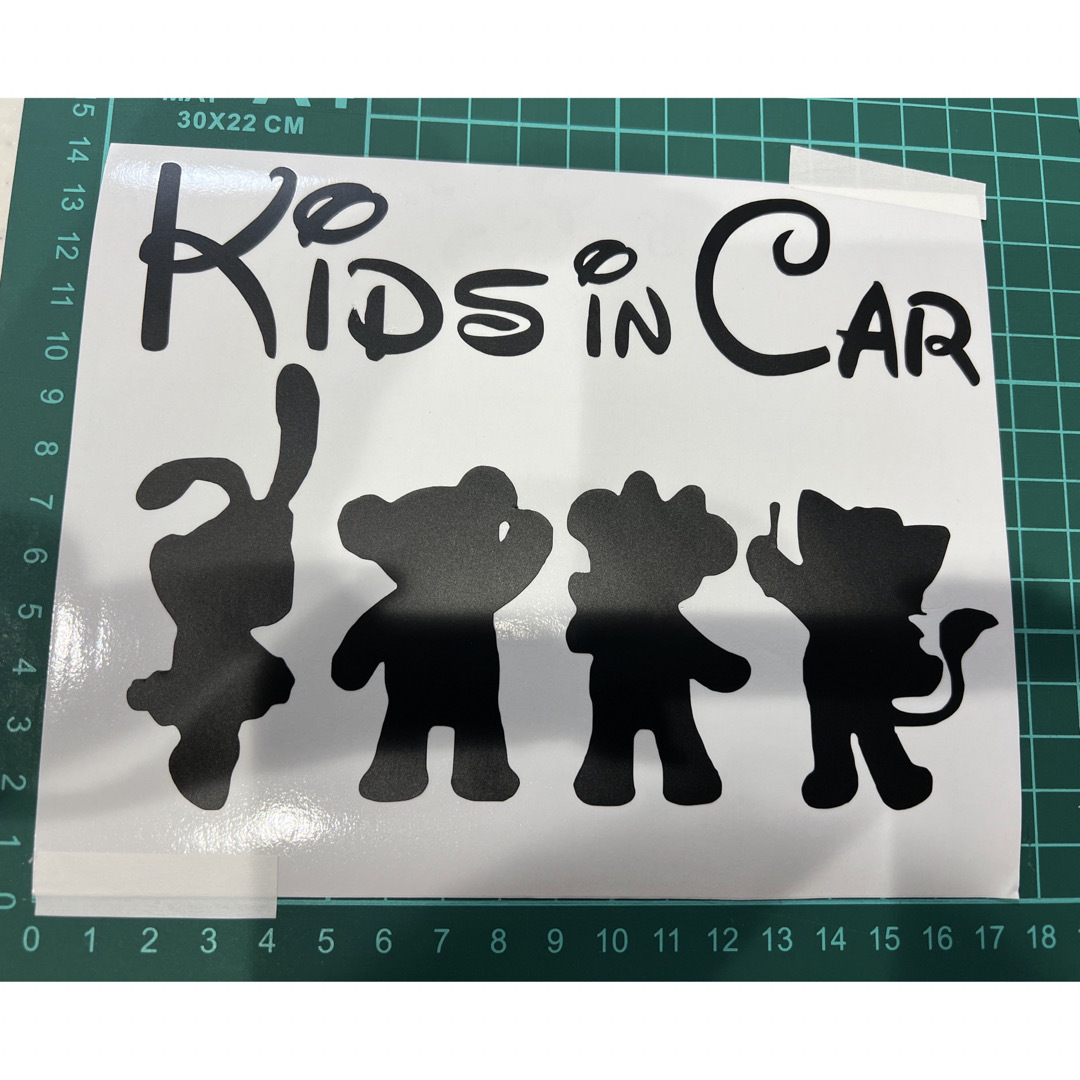 セーフティーステッカー kids in car キッズインカー 自動車/バイクの自動車(車外アクセサリ)の商品写真