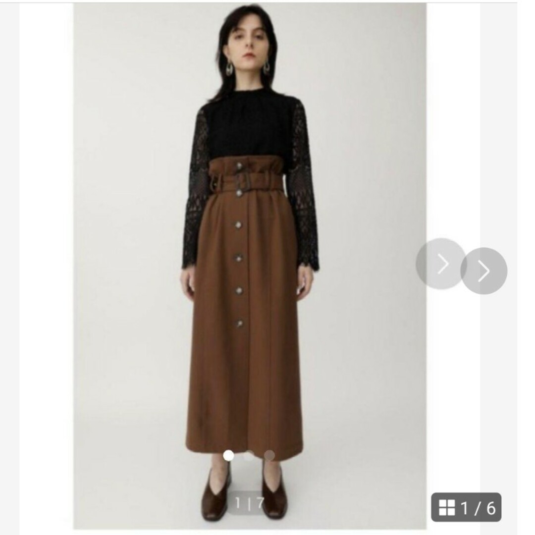 moussy(マウジー)のMOUSSY★FRONT BUTTON TR LONG SKIRT レディースのスカート(ロングスカート)の商品写真