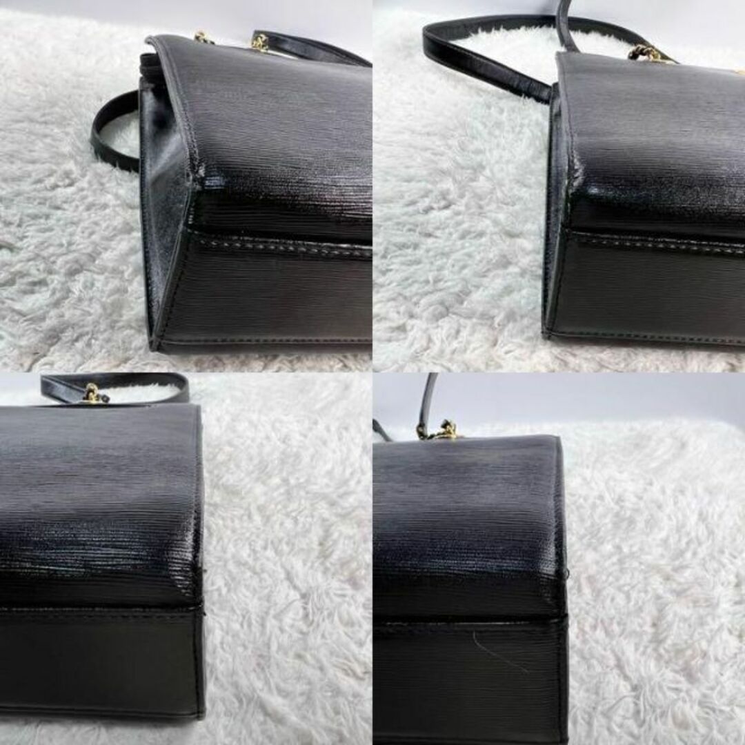 ✨極美品✨ハナエモリ HANAE MORI ハンドバッグ オールレザー ロゴ金具 ✨極美品✨ハナエモリ HANAE MORI ハンドバッグ オールレザー ロゴ金具
