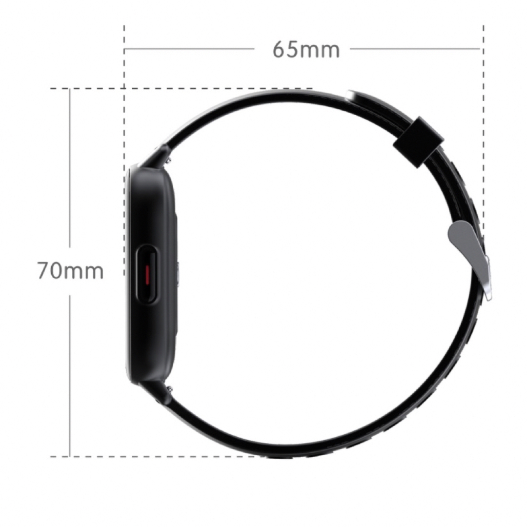 スマートウォッチ 1.69インチ 腕時計 Bluetooth5.0　グリーン