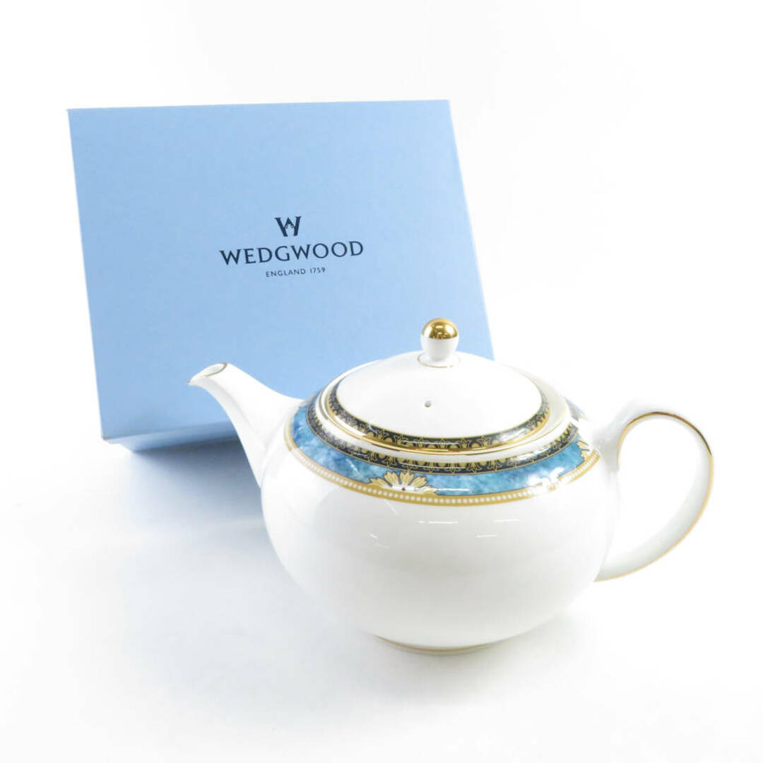 WEDGWOOD(ウェッジウッド)の美品 WEDGWOOD ウェッジウッド カーゾン ティーポット 1点 SY7046U  インテリア/住まい/日用品のキッチン/食器(その他)の商品写真