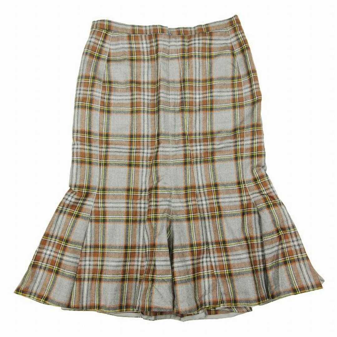 DOLCE&GABBANA(ドルチェアンドガッバーナ)のドルチェ&ガッバーナ ドルガバ ウール タータン チェック マーメイド スカート レディースのスカート(ロングスカート)の商品写真