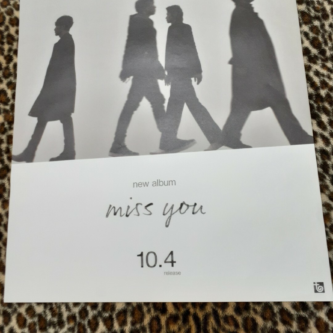 ★Mr.Children「miss you 4men ver.」 告知用ポスター