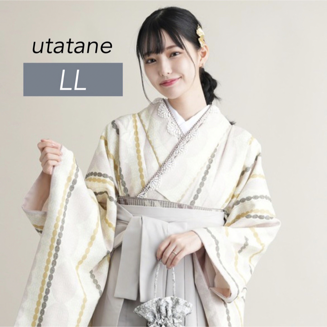 新品【utatane】着物＆袴セット 卒業式 二尺袖着物 袴 卒業式 LLの通販 ...