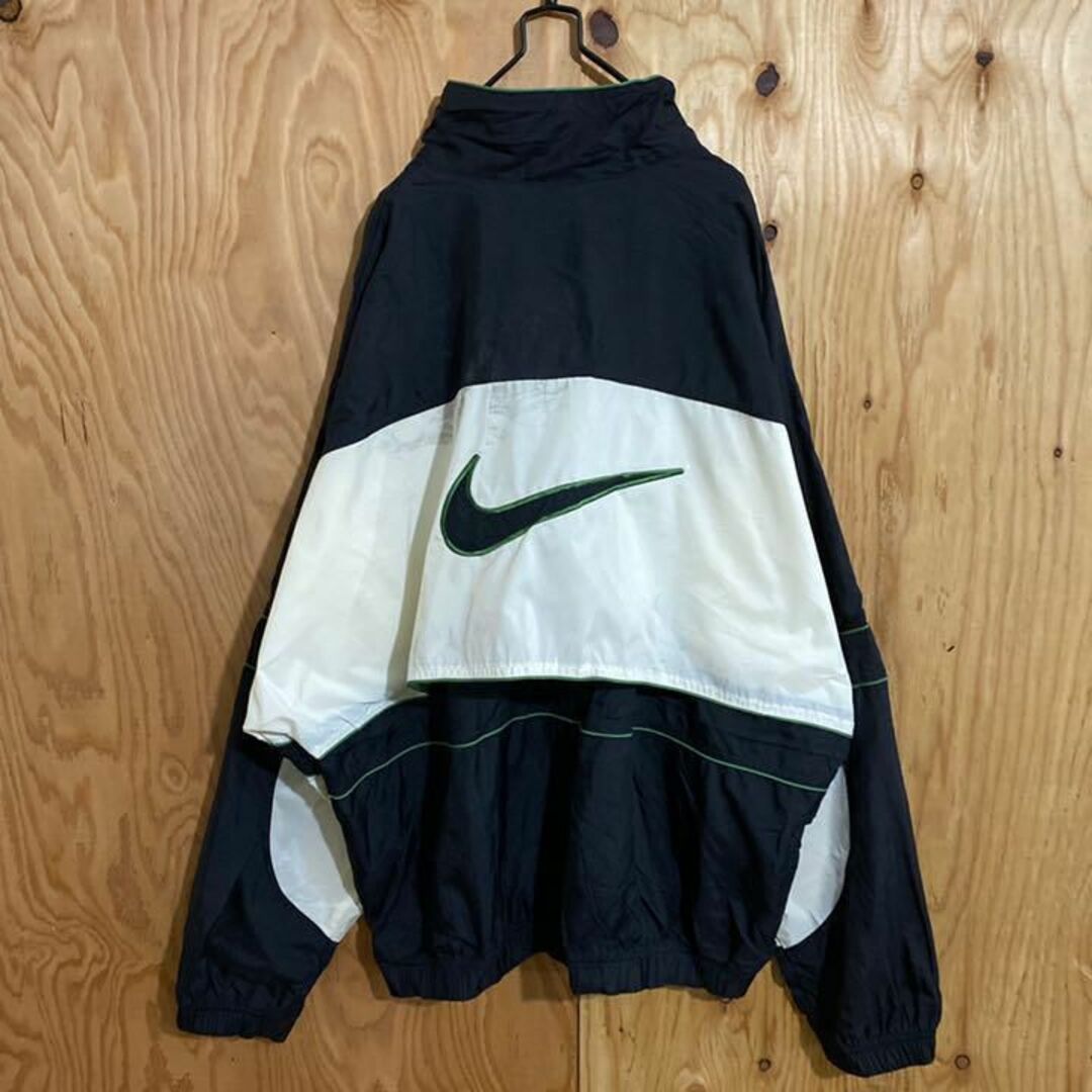 NIKE - 90s 白タグ ナイキ デカロゴ スウッシュ ナイロンジャケット