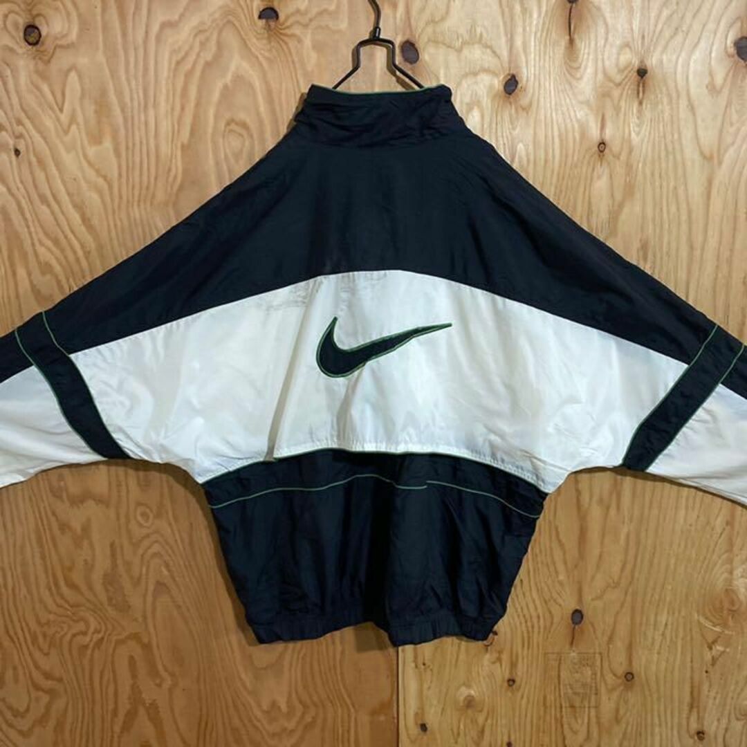 NIKE - 90s 白タグ ナイキ デカロゴ スウッシュ ナイロンジャケット