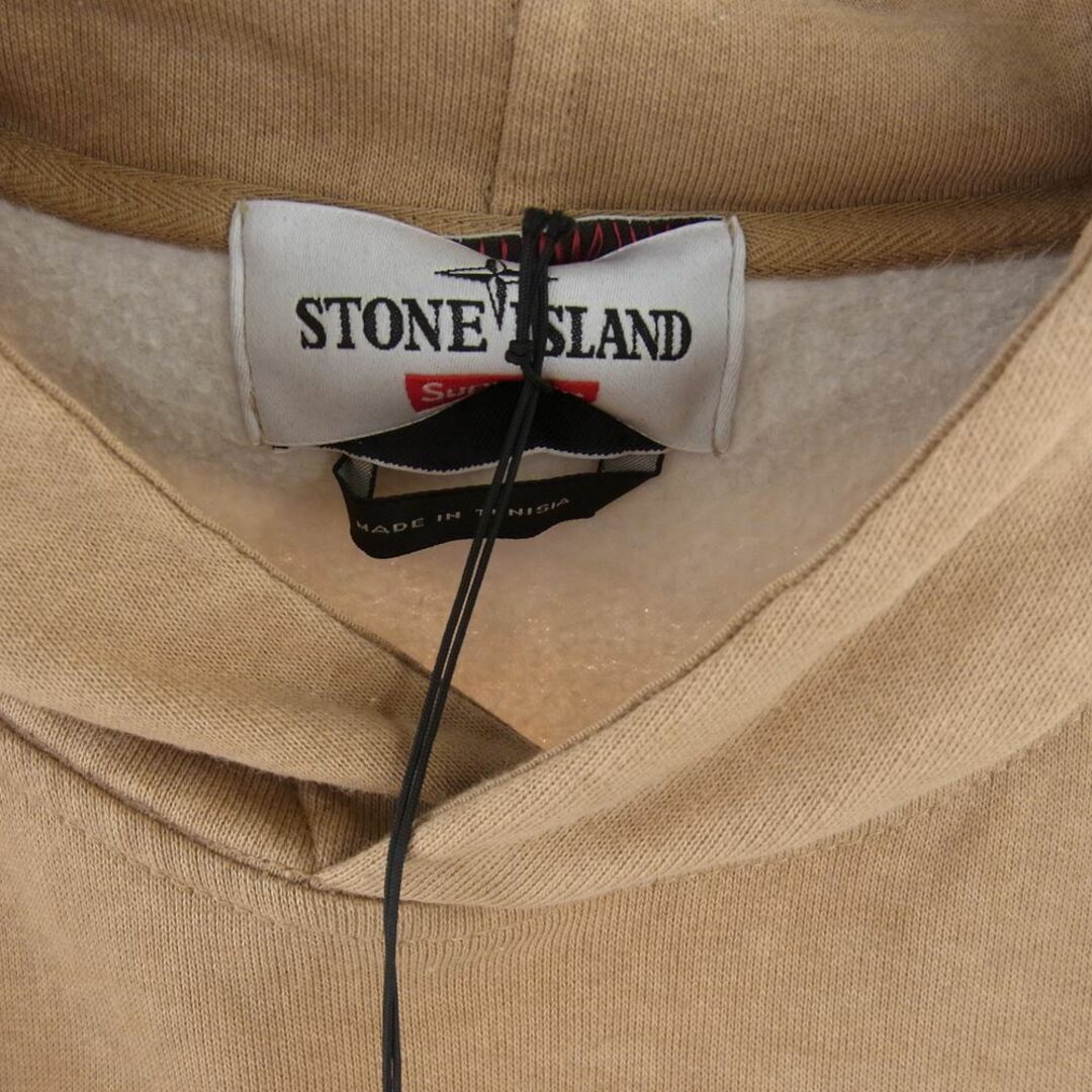 美品　19ssSUPREME × STONE ISLAND スエットパーカー　L