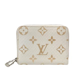 ルイヴィトン(LOUIS VUITTON)の　ルイ・ヴィトン LOUIS VUITTON ジッピー・コインパース N97726 ホワイト×ゴールド  モノグラム・パイソン レディース コインケース(コインケース)