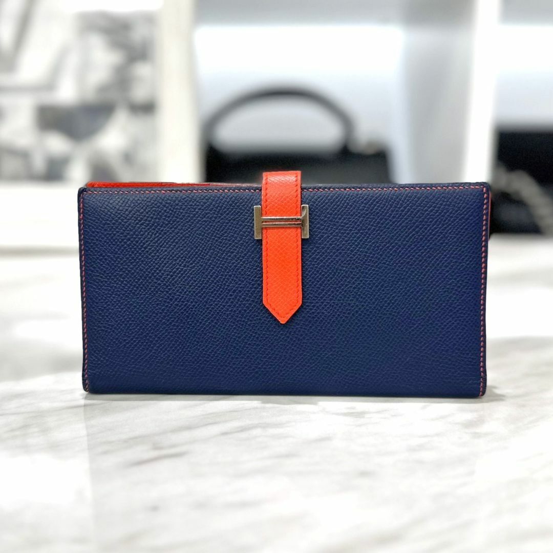 HERMES エルメス ベアンスフレ ヴェルソ ヴォーエプソン 長財布