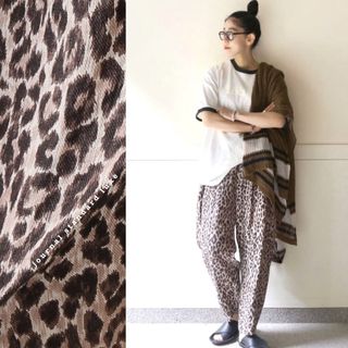 ジャーナルスタンダード レオパード カジュアルパンツ(レディース)の