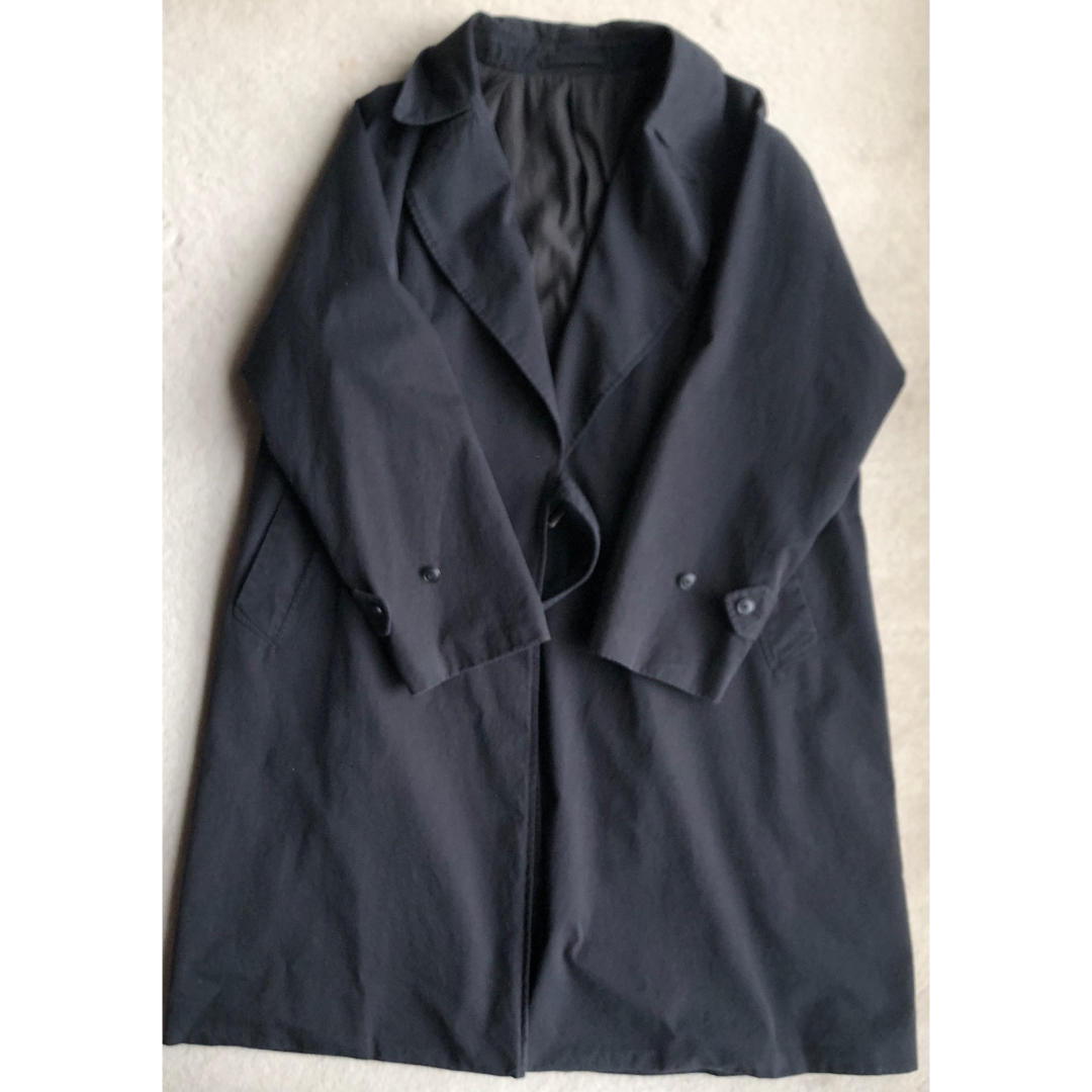 COMOLI - comoli 22ss ウォッシュドタイロッケンコート 黒 ブラック 2