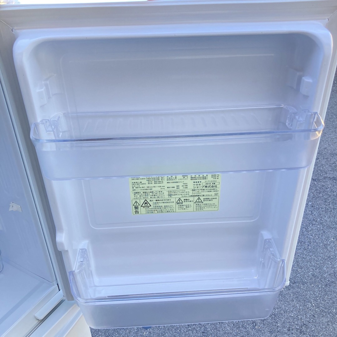 冷凍冷蔵庫 137L 2018年製 SHARP SJ-C14D-W 一人暮らし - 冷蔵庫