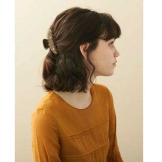 ALEXAXDRE DE PARISのクリップ ヘアクリップ 茶色 ブラウン