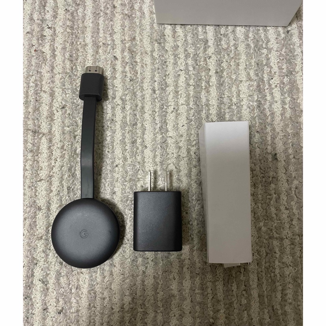 Google(グーグル)のGoogle Chromecast スマホ/家電/カメラのテレビ/映像機器(映像用ケーブル)の商品写真