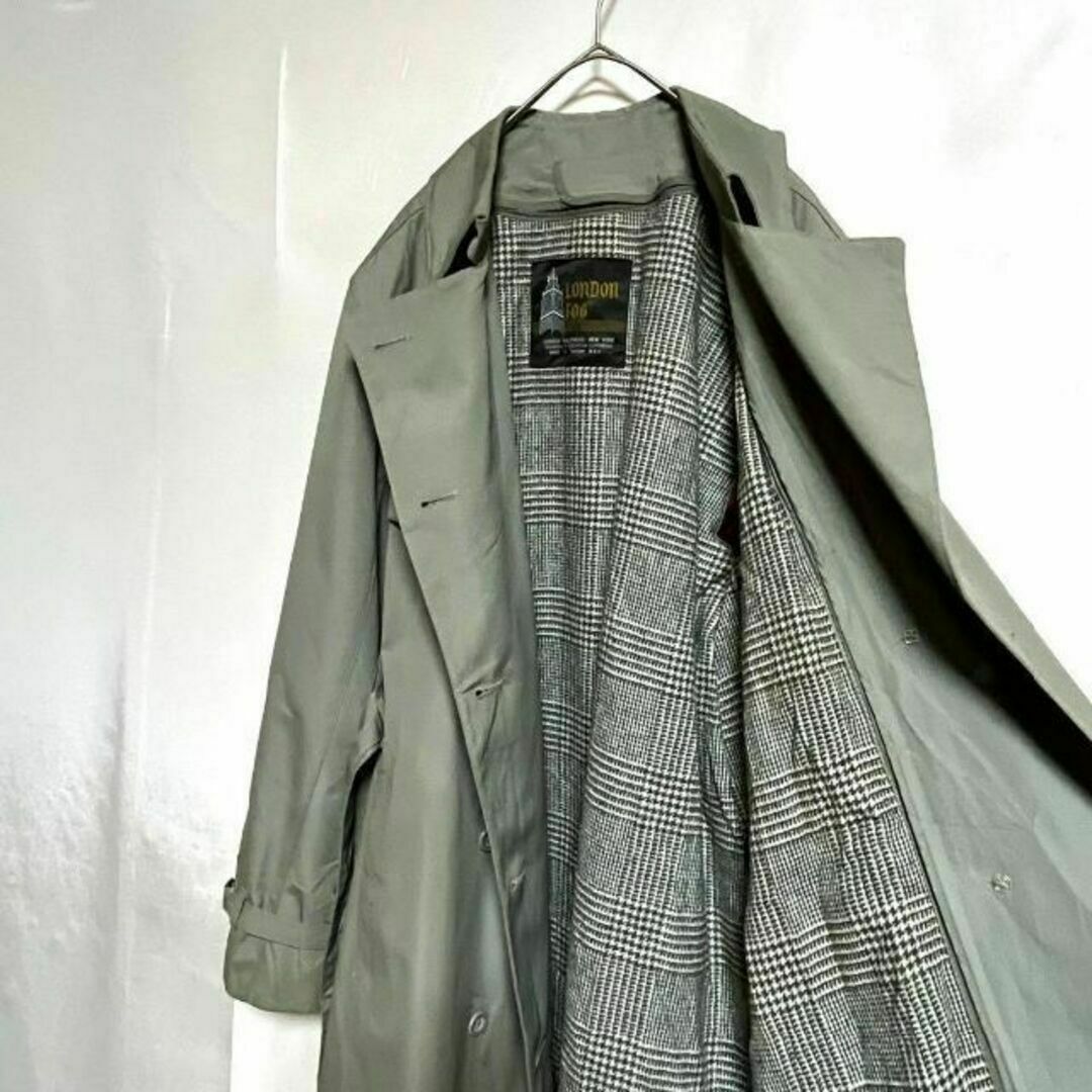 90s US古着 ロンドンフォグ トレンチコート 120㎝丈 着脱ライナー XL