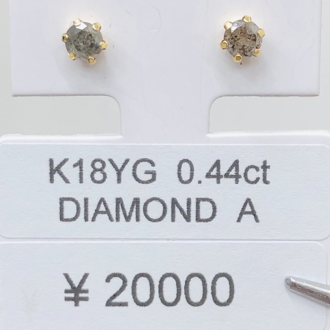 DE-24348 K18YG ピアス  ダイヤモンド