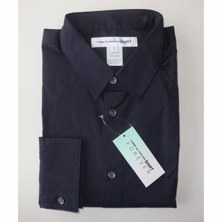 コムデギャルソン(COMME des GARCONS)のコムデギャルソン シャツ forever 長袖 シャツ navy sizeL(シャツ)