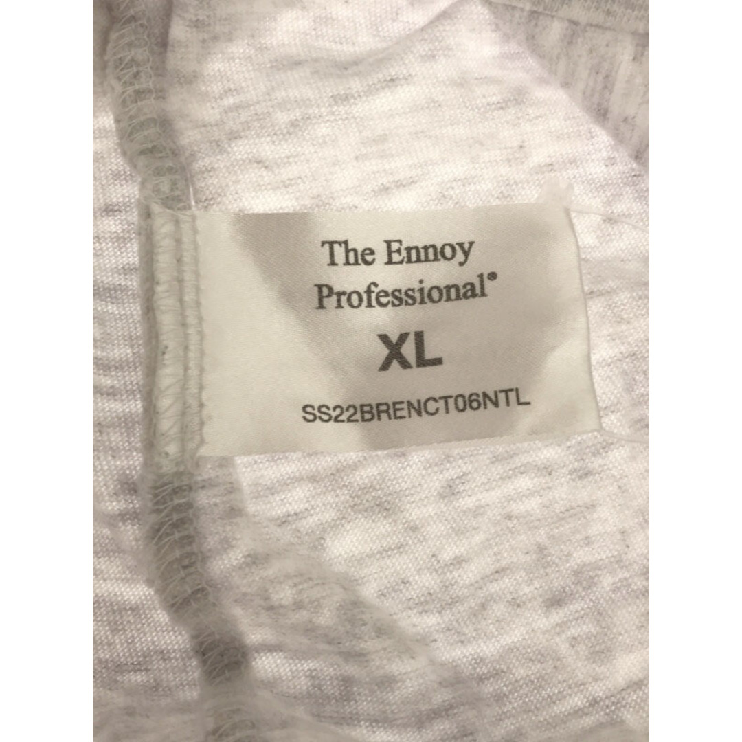 ENNOY エンノイ 22SS Sophia T-Shirt ロゴプリントTシャツ グレー XL