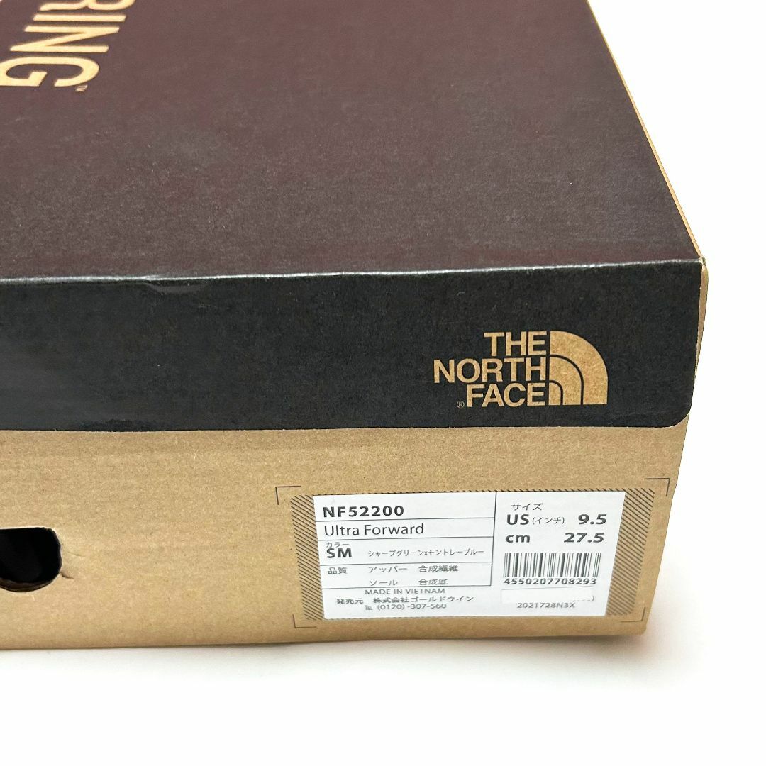 THE NORTH FACE(ザノースフェイス)の新品　箱あり　27.5cm　ノースフェイス　ウルトラフォワード　グリーン メンズの靴/シューズ(スニーカー)の商品写真