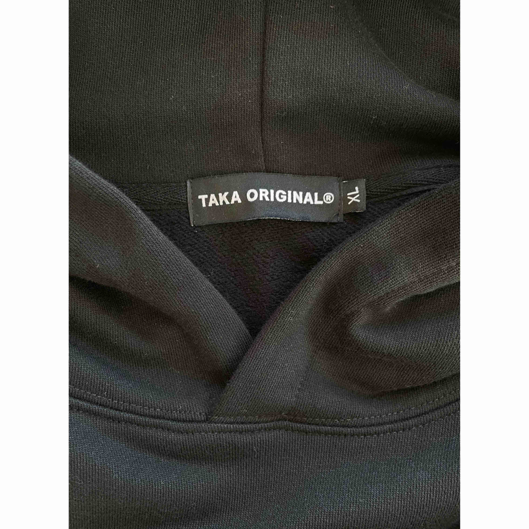 TAKA ORIGINALパーカー ブラック ユルダボXL コムドットゆうた TAKA ORIGINALパーカー ブラック ユルダボXL コムドットゆうた