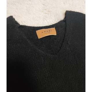 AMERI アメリ オーバーサイズ セーター Vネック 黒 サイズフリーの通販 ...