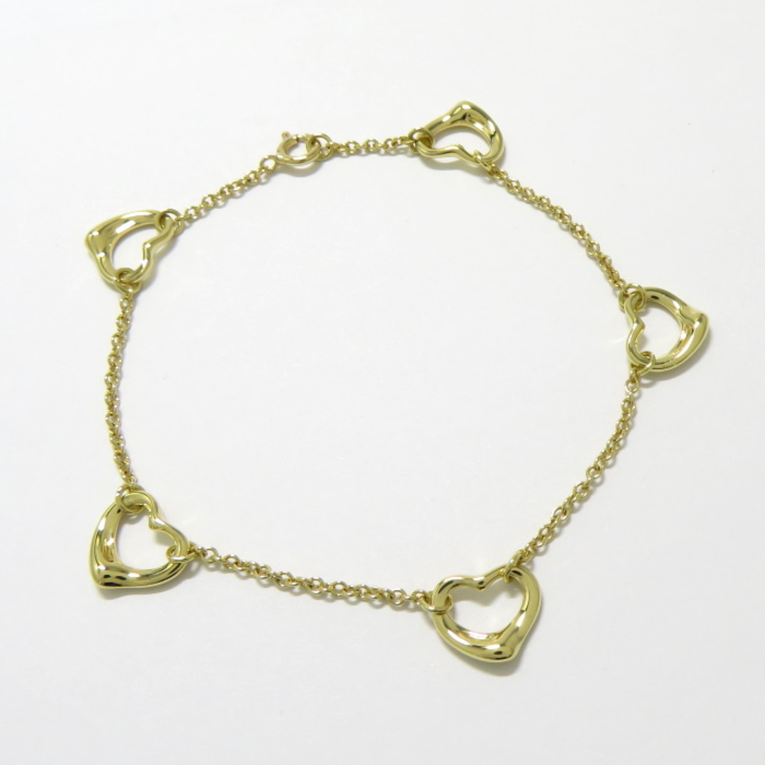 Tiffany & Co. - Tiffany＆Co. ブレスレット オープンハート 750YG K18YG
