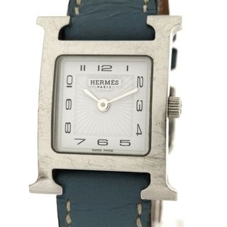 エルメス(Hermes)のHERMES Hウォッチ レディース 腕時計 クオーツ SS レザー 革ベルト(ベルト)