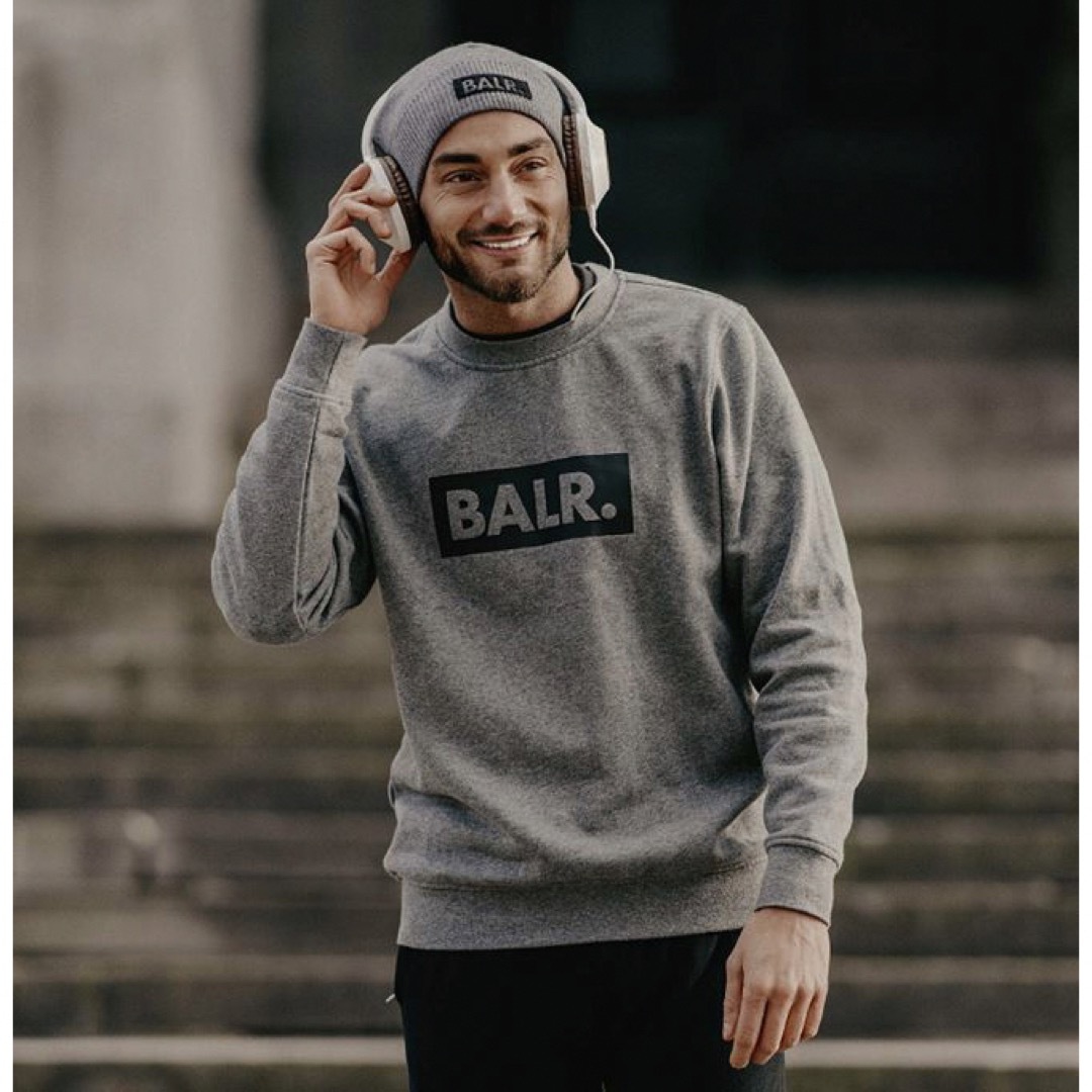 新品 定価2.7万円 BALR. CLUB CREWNECK スウェット グレー