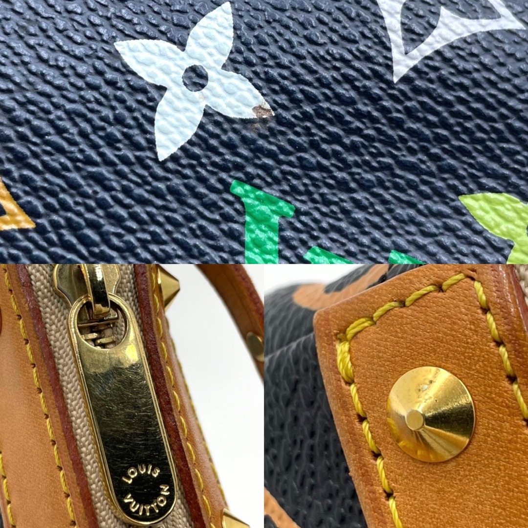 【限定価格】LOUIS VUITTON ルイヴィトン ハンドバッグ ポシェットアクセソワール モノグラムマルチカラー アクセサリーポーチ ブラック 黒 かばん 鞄 M92648    ノワール マルチカラー ゴールド金具 レディース 定番【品】