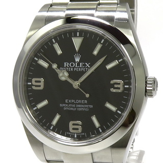 ロレックス(ROLEX)のROLEX エクスプローラー1 自動巻き SS ブラック文字盤 ランダムシリアル(腕時計(アナログ))