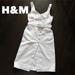 エイチアンドエム(H&M)のH&M【未使用/タグなし】38（11号サイズくらい）デニムジャンパースカート(その他)