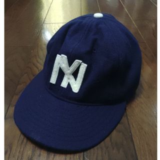 EBBETS FIELD FLANNEL - ebbets field flannel キャップ　ウール　ネイビー　NY