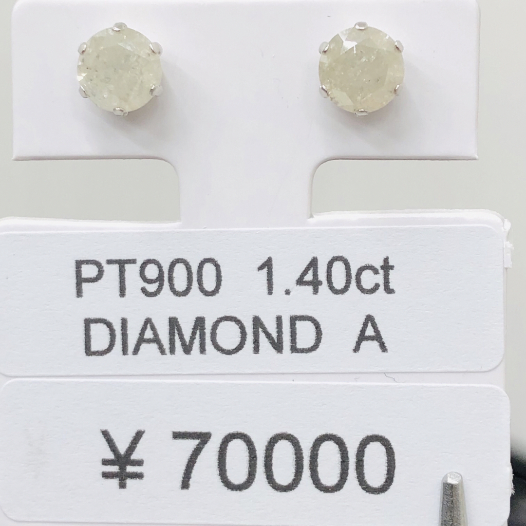 DE-23767 PT900 ピアス ダイヤモンド 0.90ct