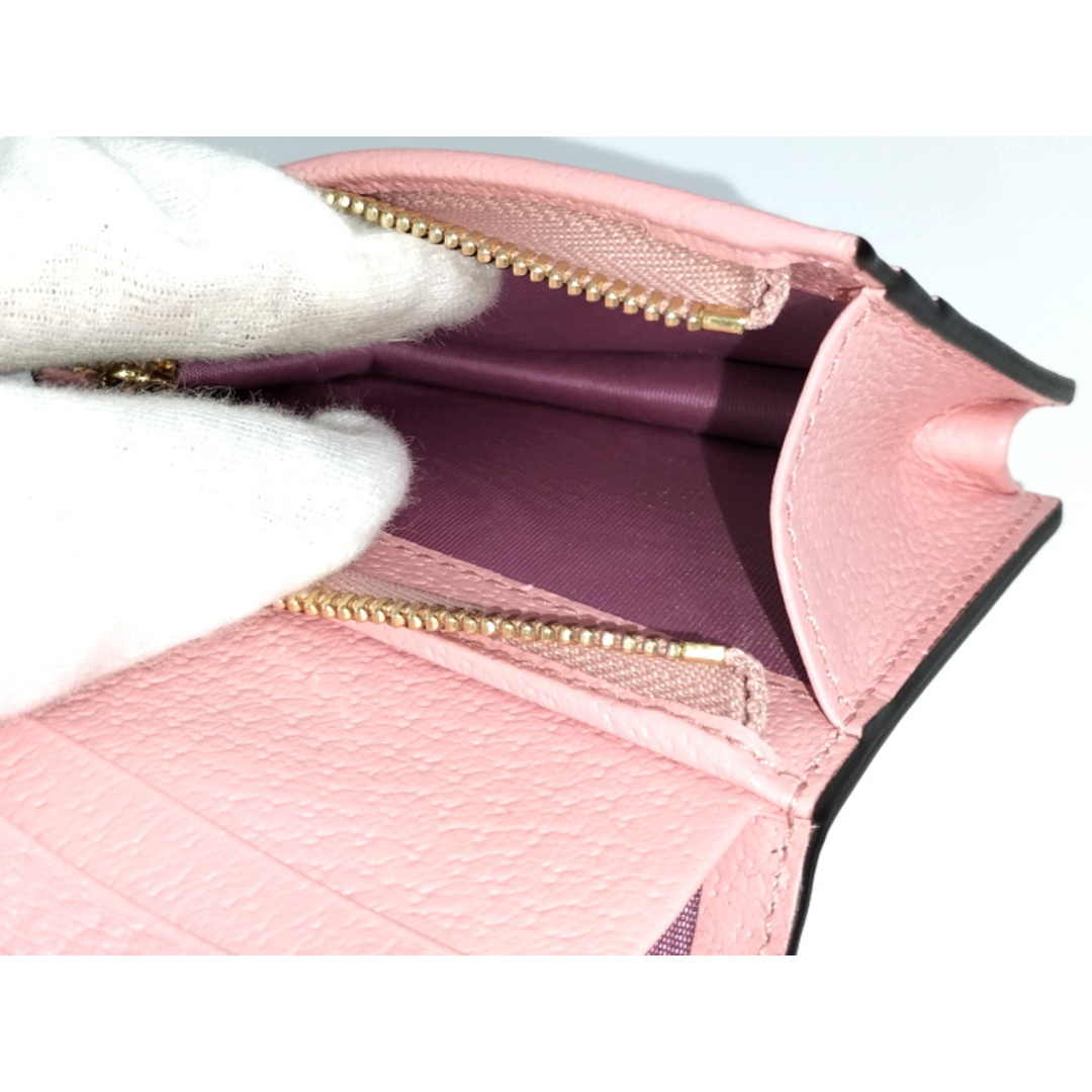 GUCCI 二つ折り コンパクト財布 ストロベリー&チェリー GG GUCCI 二つ折り コンパクト財布 ストロベリー&チェリー GG