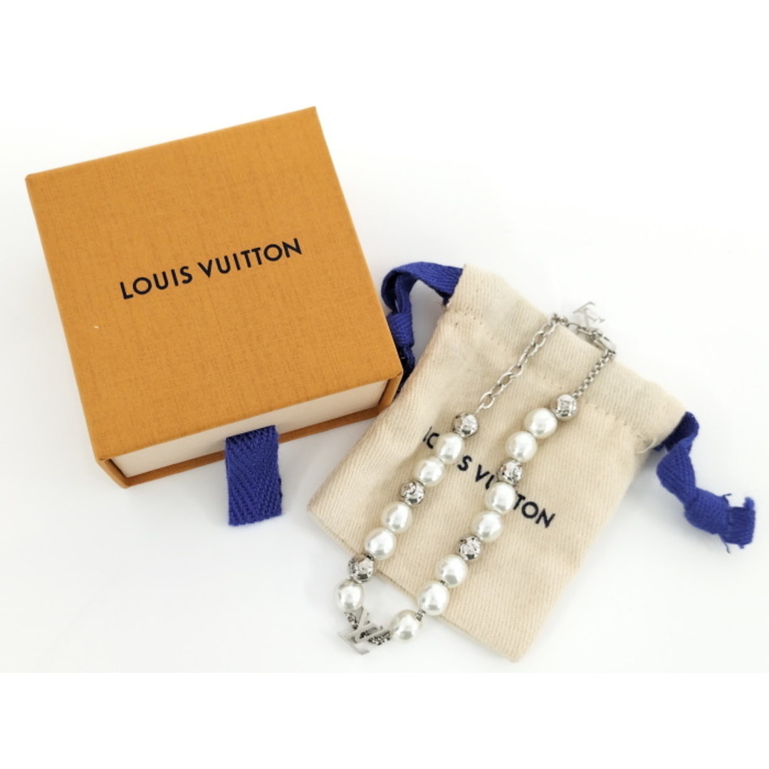 LOUIS VUITTON(ルイヴィトン)のLOUIS VUITTON ブレスレットパール ブレスレット パール シルバー レディースのアクセサリー(ブレスレット/バングル)の商品写真