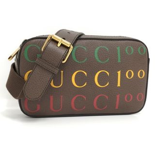 グッチ(Gucci)のGUCCI ボディバッグ ベルトバッグ 100周年記念 レザー ブラウン(ボディーバッグ)