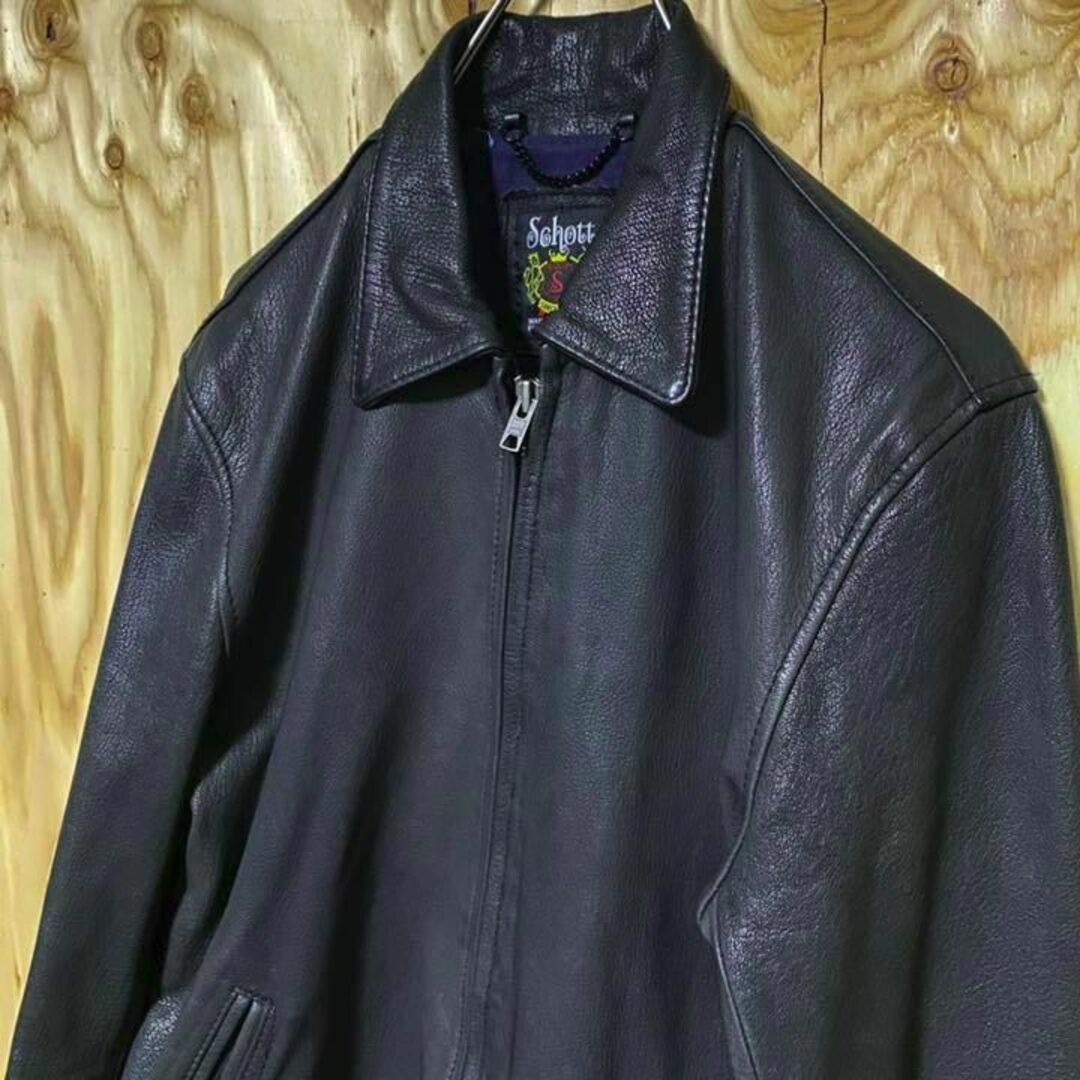 90s schott シングル　レザージャケットほぼ未使用の極美品