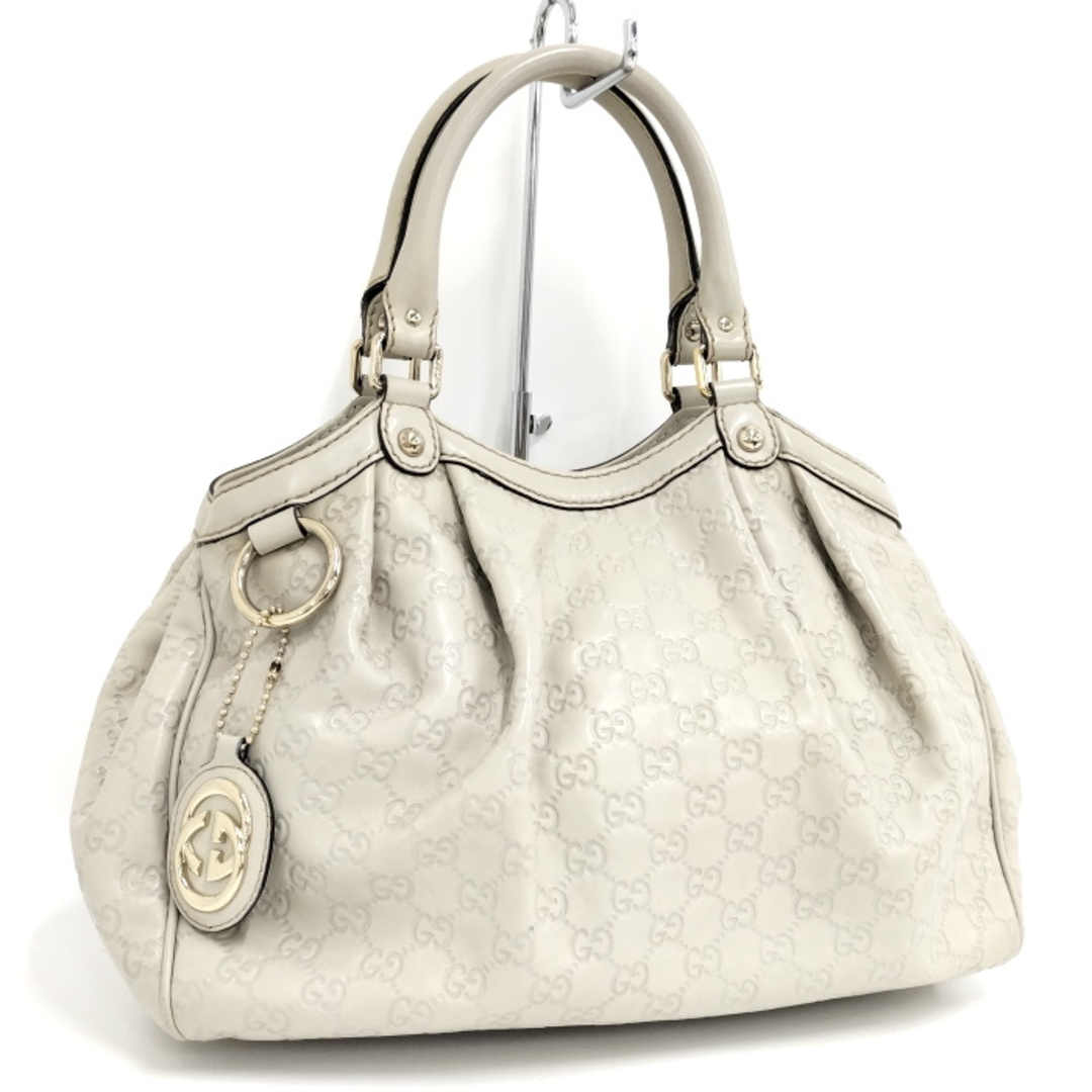 GUCCI グッチシマ スーキー ハンドバッグ レザー GGマーク 焦げ茶 GUCCI グッチシマ スーキー ハンドバッグ レザー GGマーク 焦げ茶