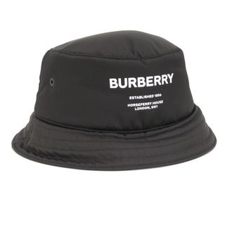 バーバリー(BURBERRY)のBURBERRY バケットハット ナイロン ブラック(ハット)