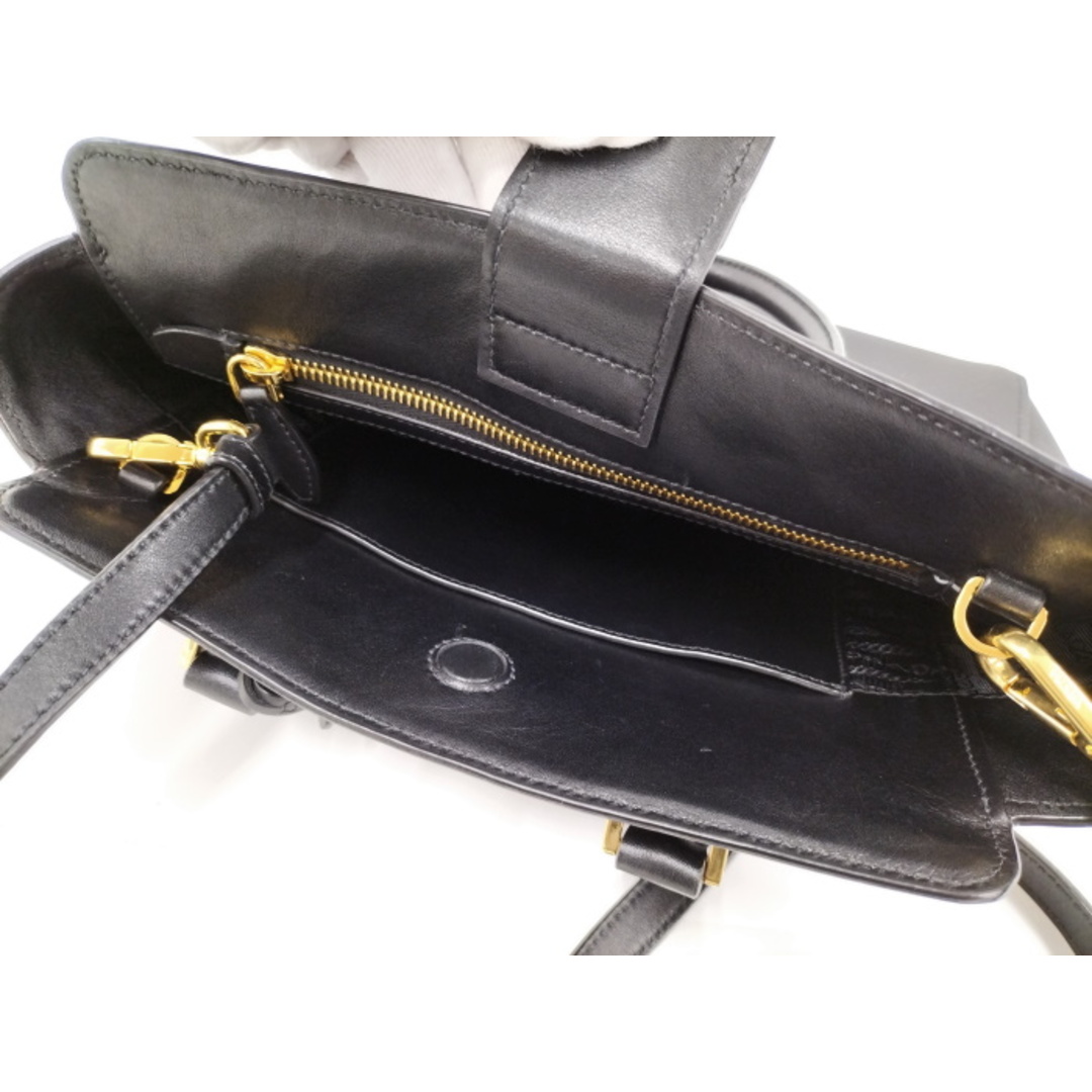 PRADA(プラダ)のPRADA 2WAY ショルダーバッグ サフィアーノ レザー ブラック レディースのバッグ(その他)の商品写真