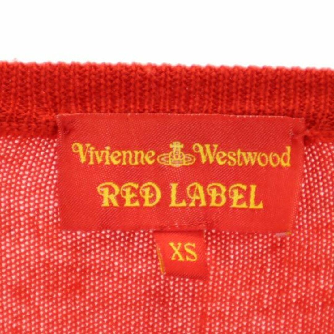 Vivienne Westwood RED LABELヴィヴィアンウエストウッド レッドレーベル オーブ刺繍カシミヤアンゴラ混 襟付きリボン変形ニットカーディガン【3】【LKNA69684】