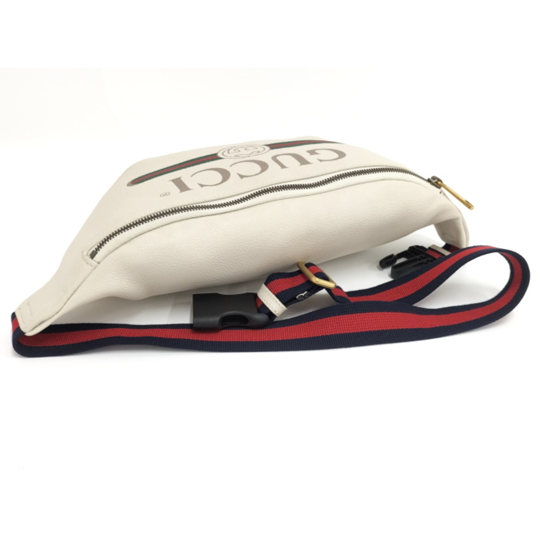 GUCCI - GUCCI ボディバッグ ロゴプリント レザー シェリー GUCCI - GUCCI ボディバッグ ロゴプリント レザー シェリー