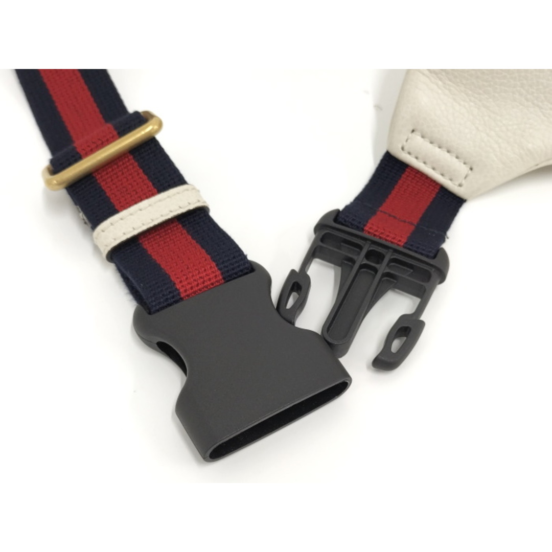 GUCCI - GUCCI ボディバッグ ロゴプリント レザー シェリー GUCCI - GUCCI ボディバッグ ロゴプリント レザー シェリー