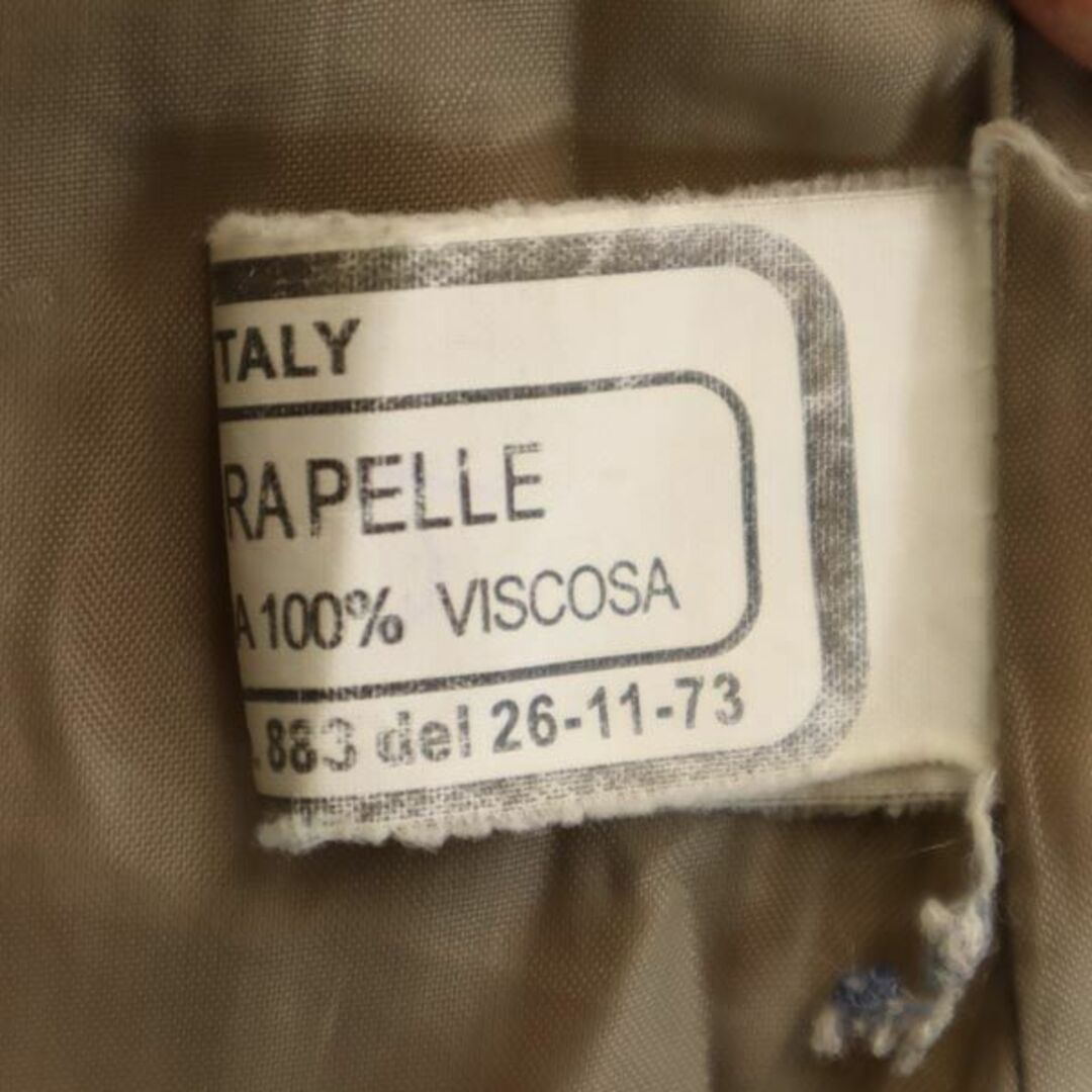 VERA PELLE イタリア製 本革 レザージャケット S キャメル レディース