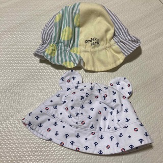 ニシマツヤ(西松屋)の西松屋　赤ちゃん　夏用帽子2個セット　44センチ(帽子)