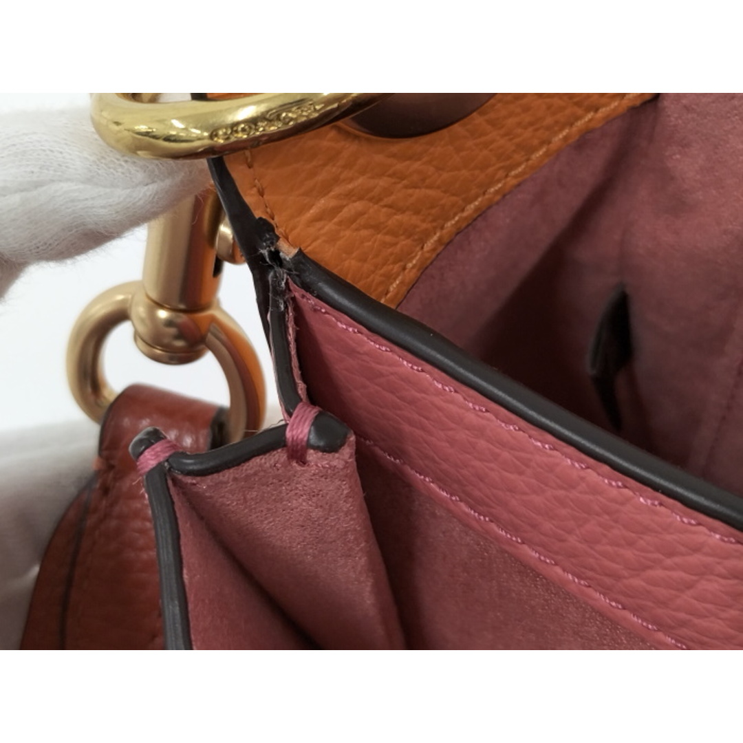 COACH(コーチ)のCOACH 2WAYショルダーバック ベージュ ピンク C8160 レディースのバッグ(その他)の商品写真