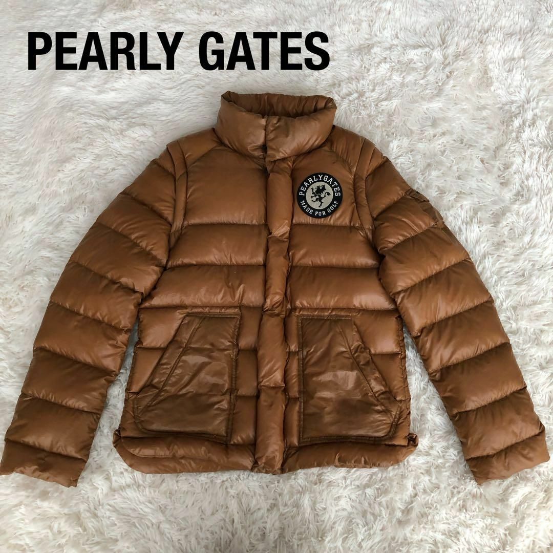 PEARLY GATES　2WAYダウンジャケットパーリーゲイツブラウンのサムネイル