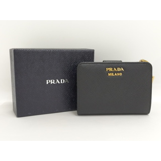 PRADA - PRADA L字ファスナー 二つ折り財布 サフィアーノ レザー