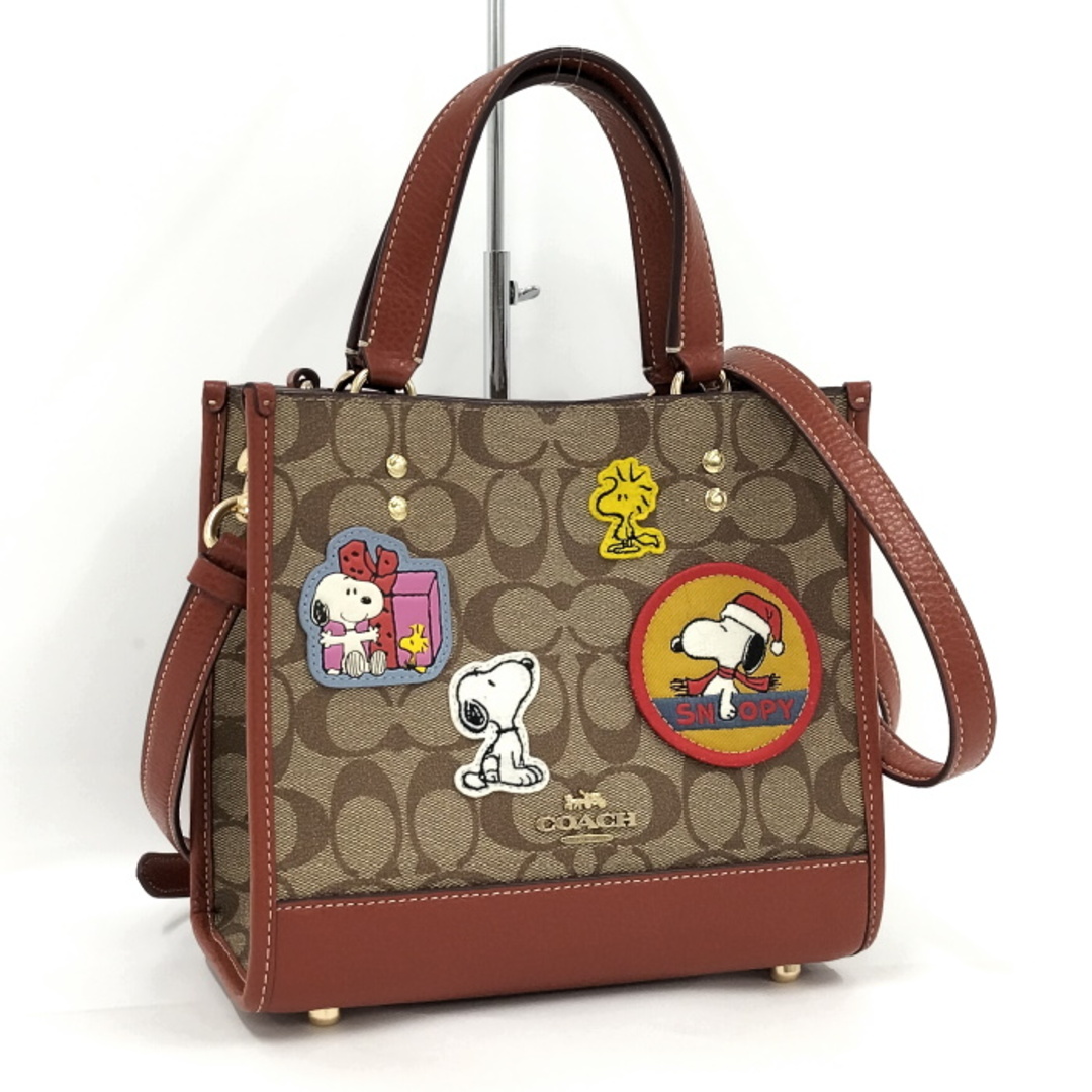 COACH 2WAY ショルダーバッグ ハンドバッグ ピーナッツコラボ