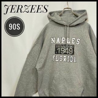 JERZEES - 90Sジャージーズ メキシコ製 プルオーバーパーカー ゆるだぼ